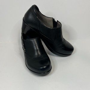 Naturalizer Women's Florence Black Leather Clog/Mule size 6.5